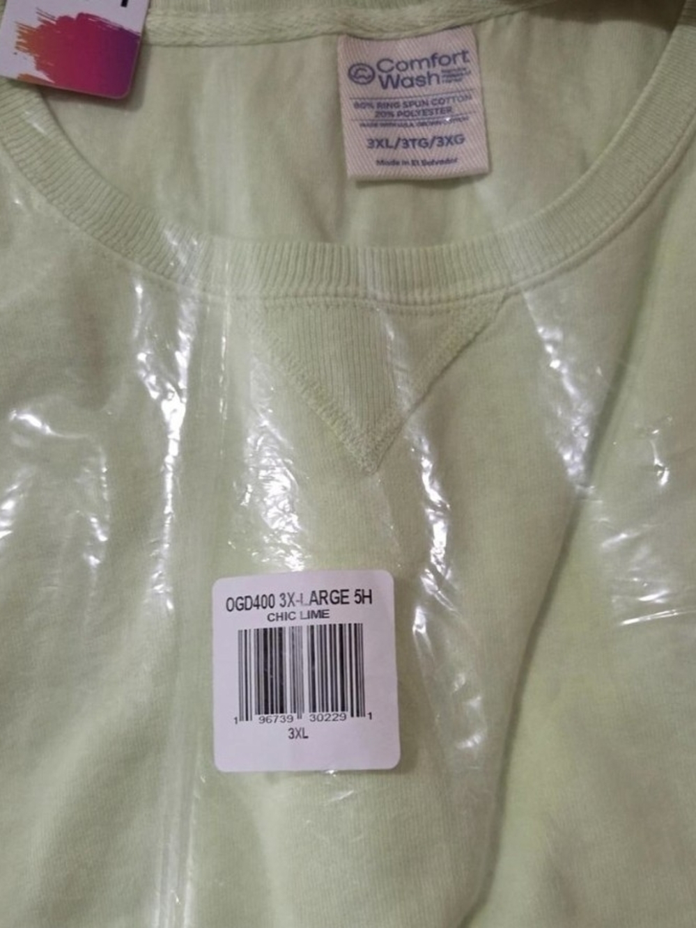 3X Chic Lime Crewneck Sweatshirt